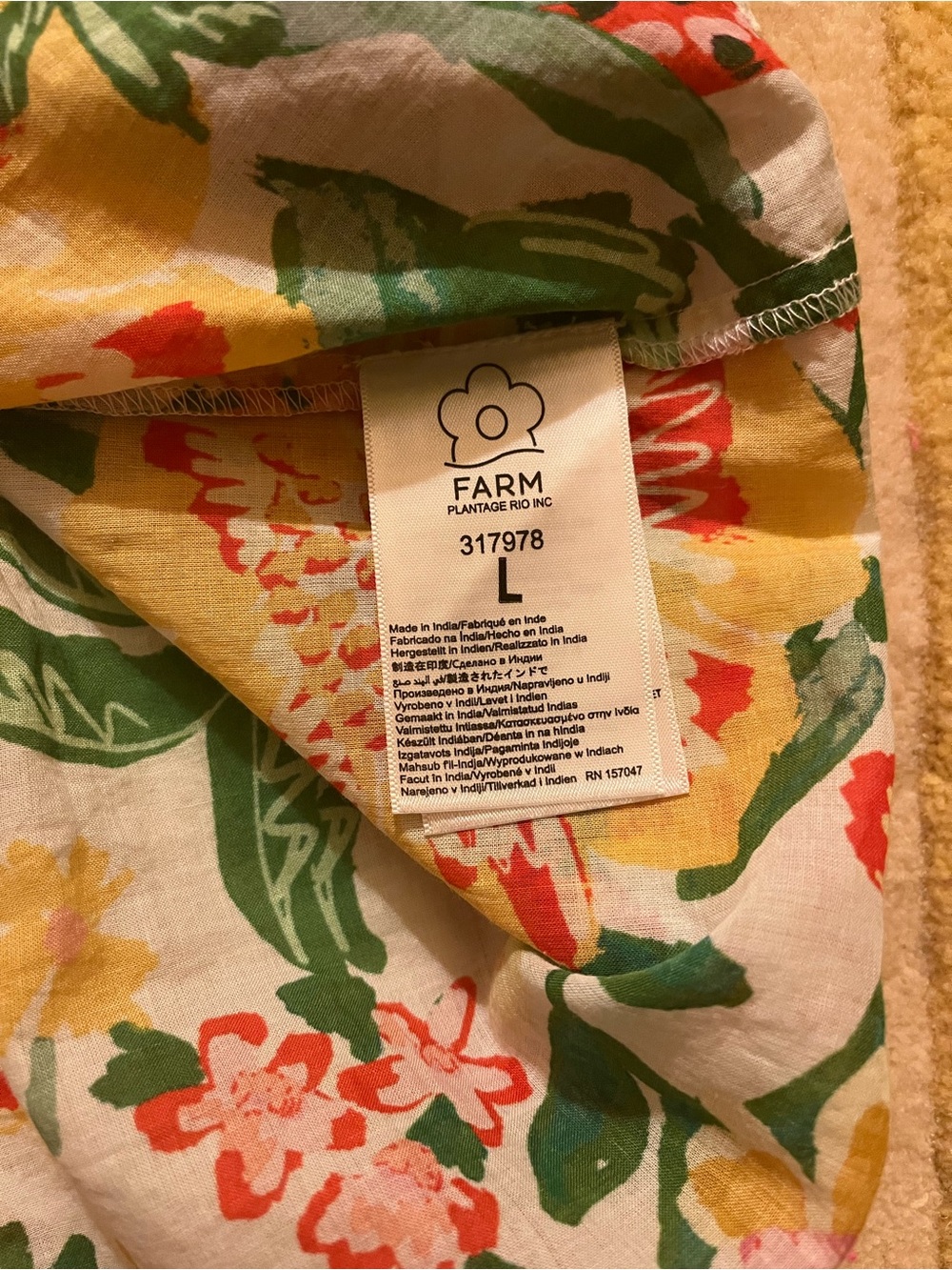 Farm Rio Strawberry Ruffle Blouse - Picture 4 of 6